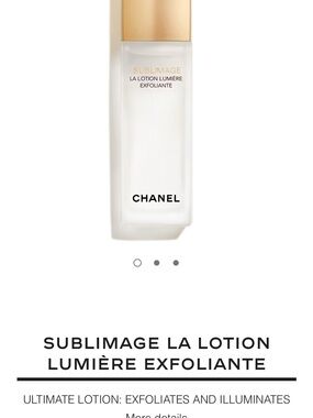 CHANEL Sublimage Exfoliating Lotion in White & Gold